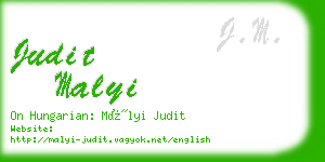 judit malyi business card